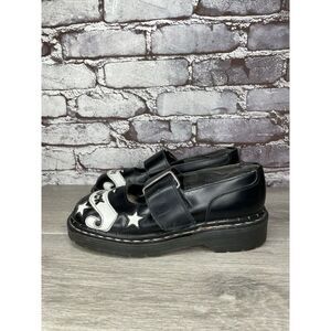 VTG TUK LADY LUCK Black Leather MaryJane Strap England Shoes Women 36EU/5.5M US